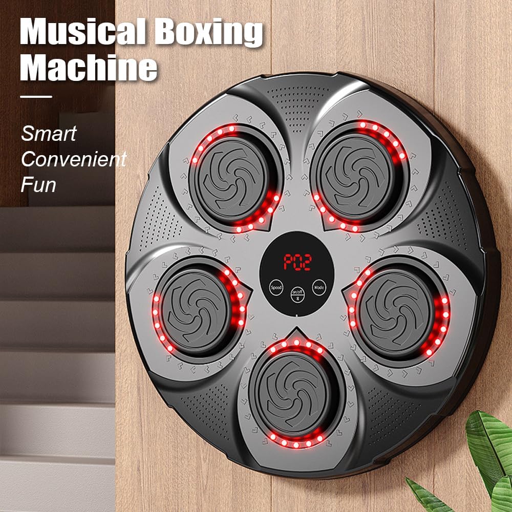 Intelligent Musical Boxing Machine with Boxing Gloves