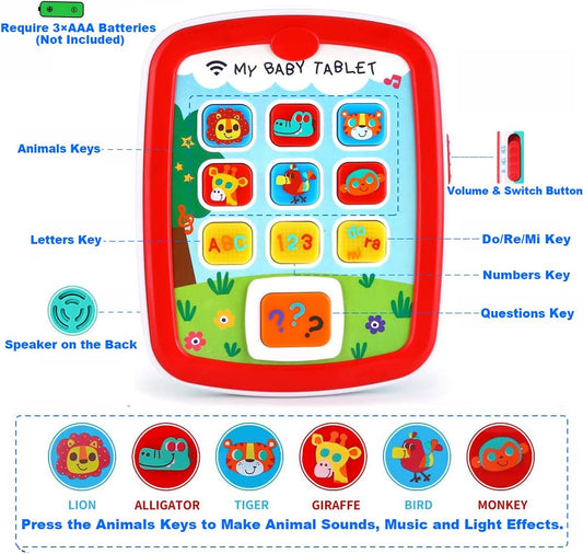 My Baby Educational Tablet Mobile Tab with Music Lights