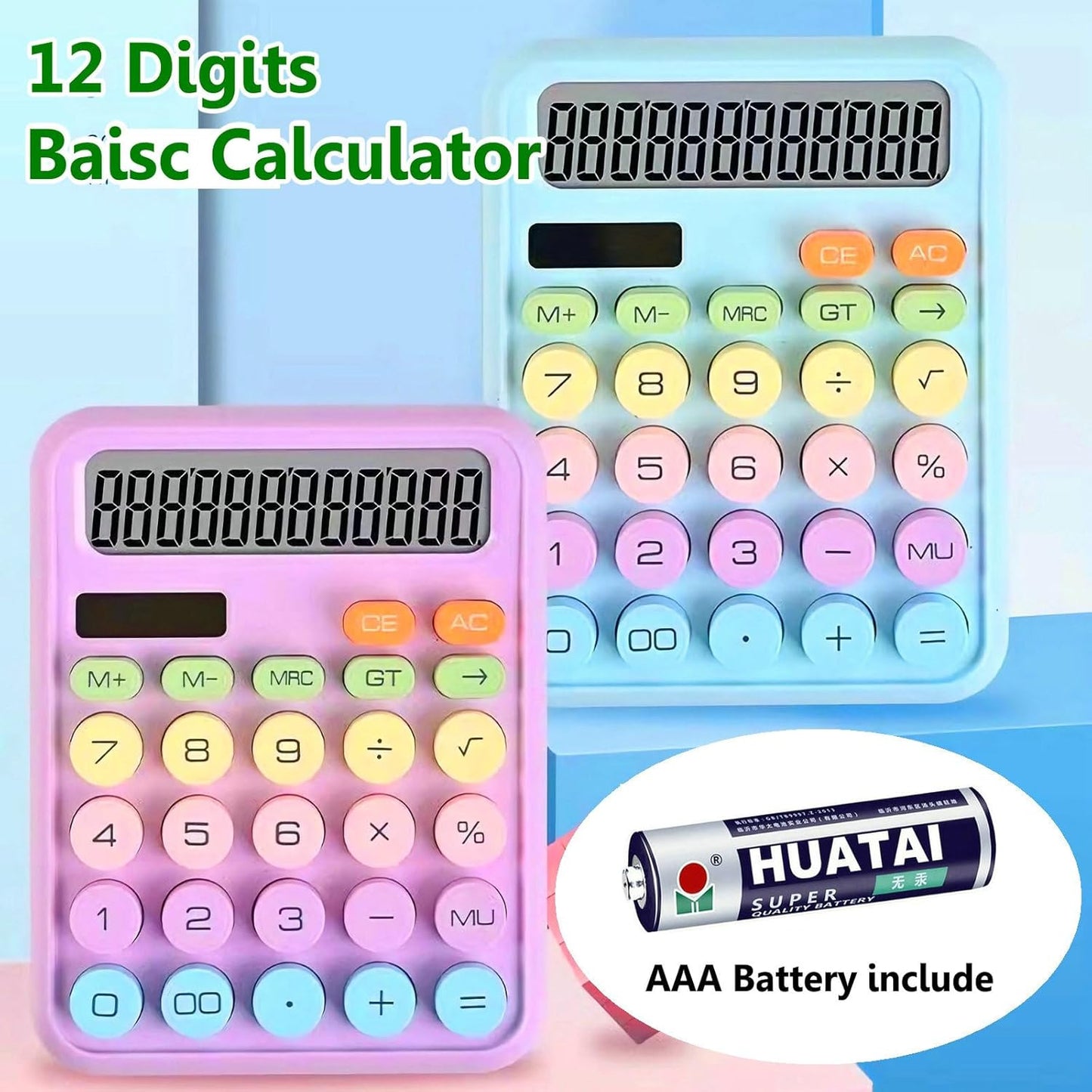 Pastel Candy Mechanical Calculator