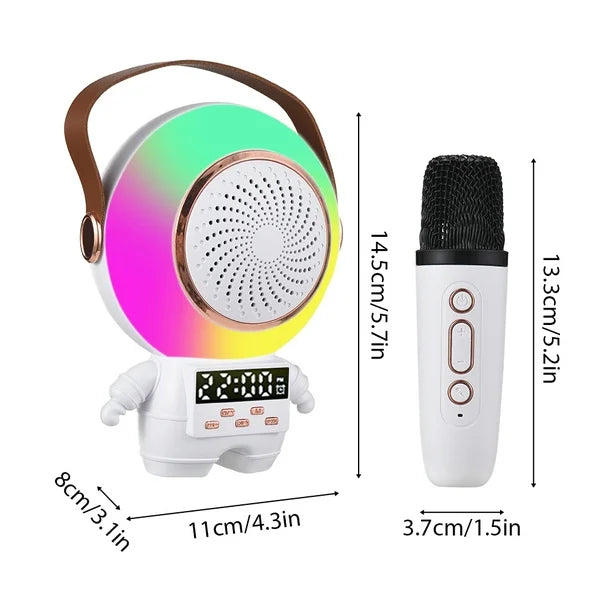 Astronaut Portable Rechargeable Mini Speaker with Mic