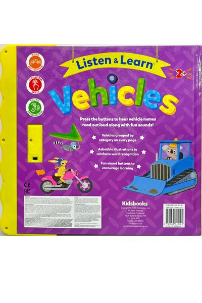 Listen & Learn : Vehicles (Board Book)