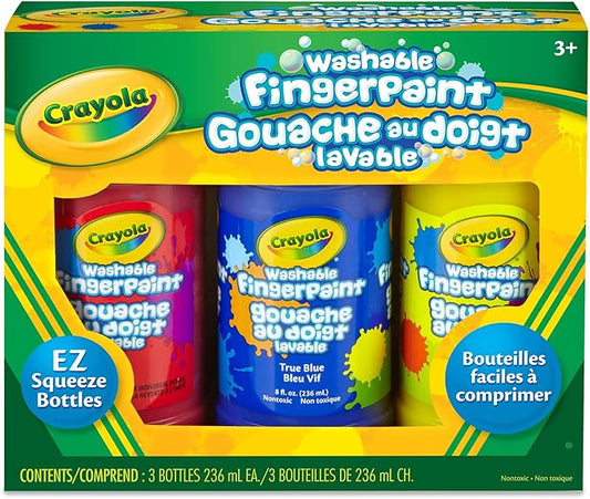 Crayola® Bold Washable Fingerpaint, 3ct