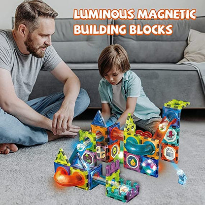 Light Magnetic Building Blocks 49 Pcs