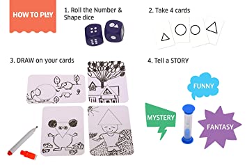 Shape Your Story Drawing and Storytelling Card Game