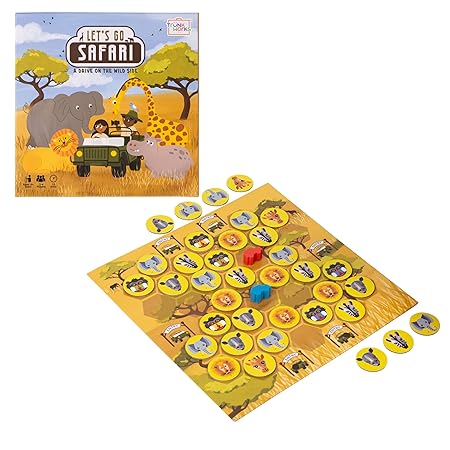 Trunk Works Let’s Go Safari Board Game for Kids