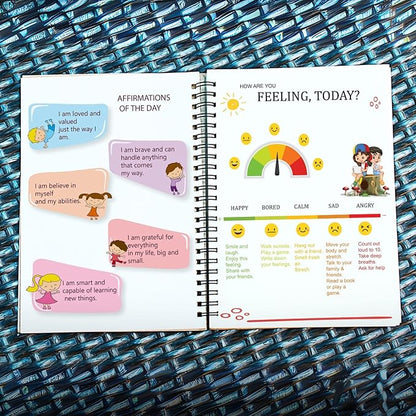 PAMPERBUG My 3 Minutes Gratitude Journal Notebook Dairy for Kids 120 Pages