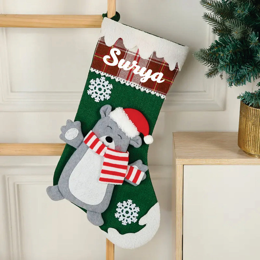 Jr.Billionaire Snowflake Magic Stocking (Polar Bear)