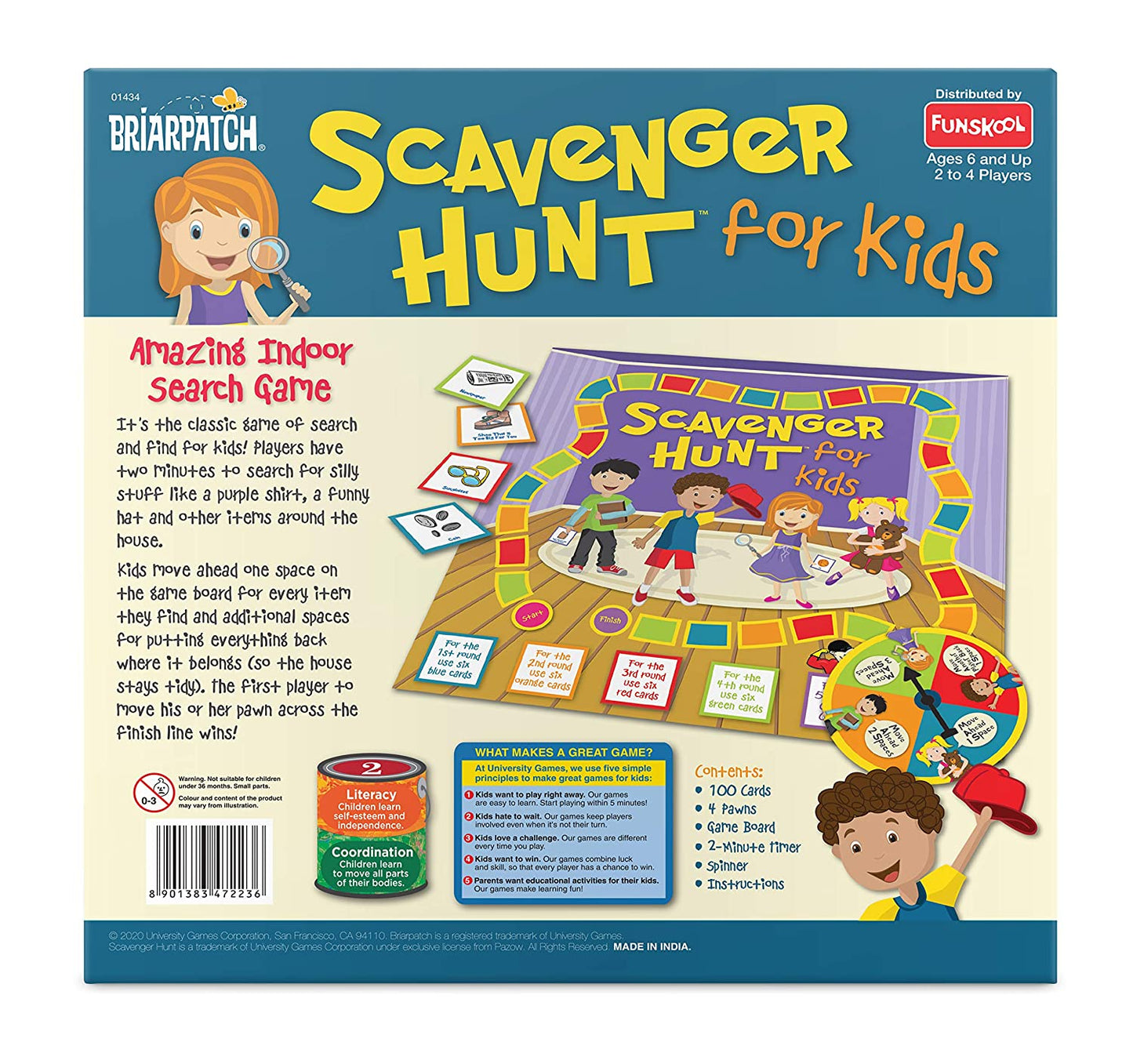 Scavenger Hunt Board Game for Kids