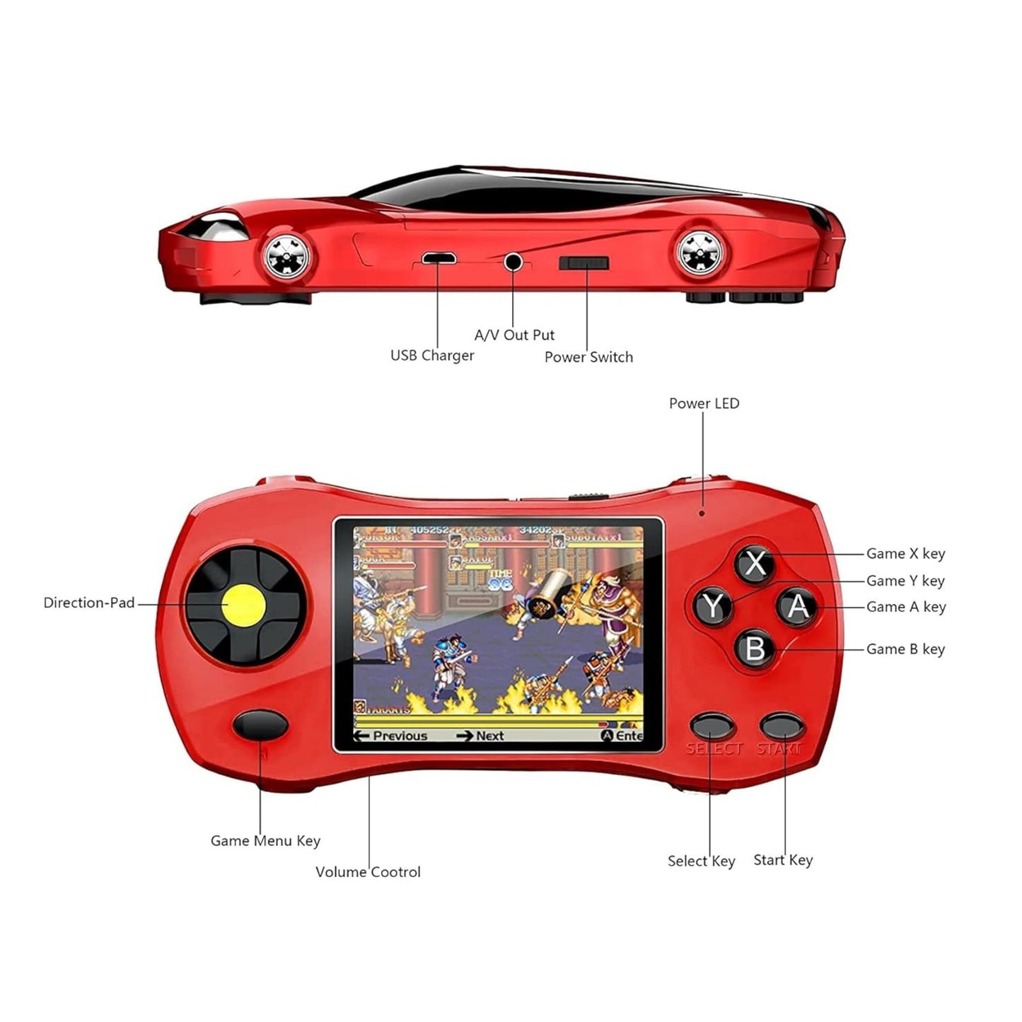 Advance Video Game With 620 Built in Kids Games