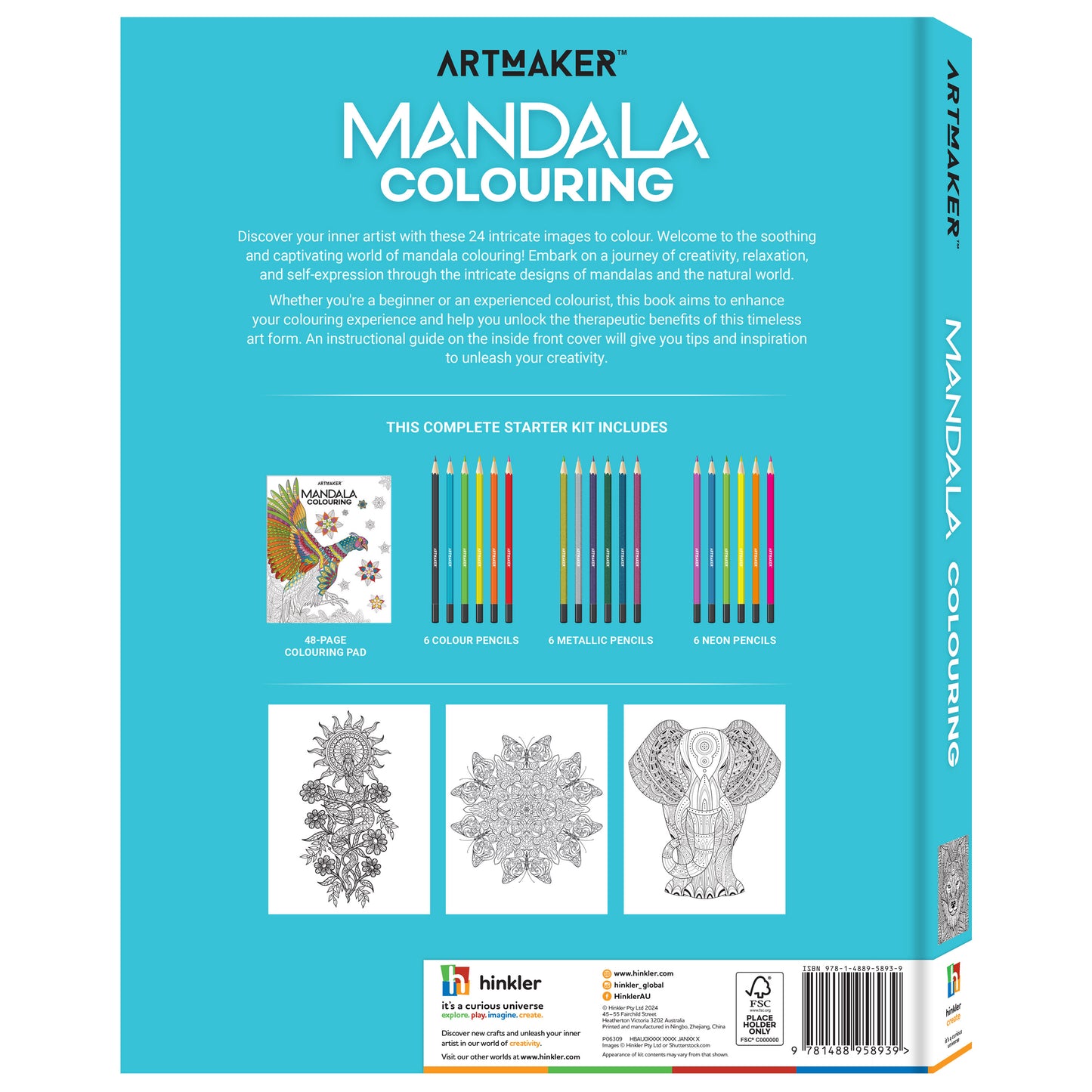 Art Maker Mandala Colouring Kit