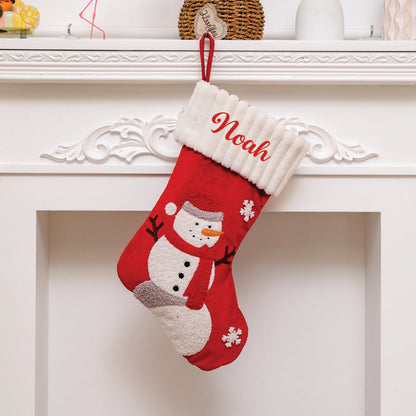 Jr.Billionaire Santa and Frosty Festive Stocking- Set of 2