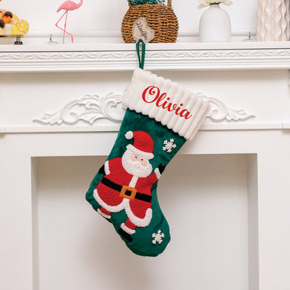 Jr.Billionaire Santa and Frosty Festive Stocking- Set of 2