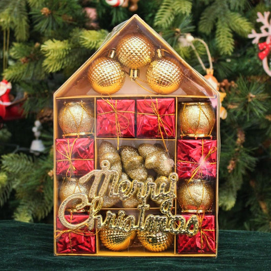 BW Bauble Kit- Berry Red & Gold (22 pcs)