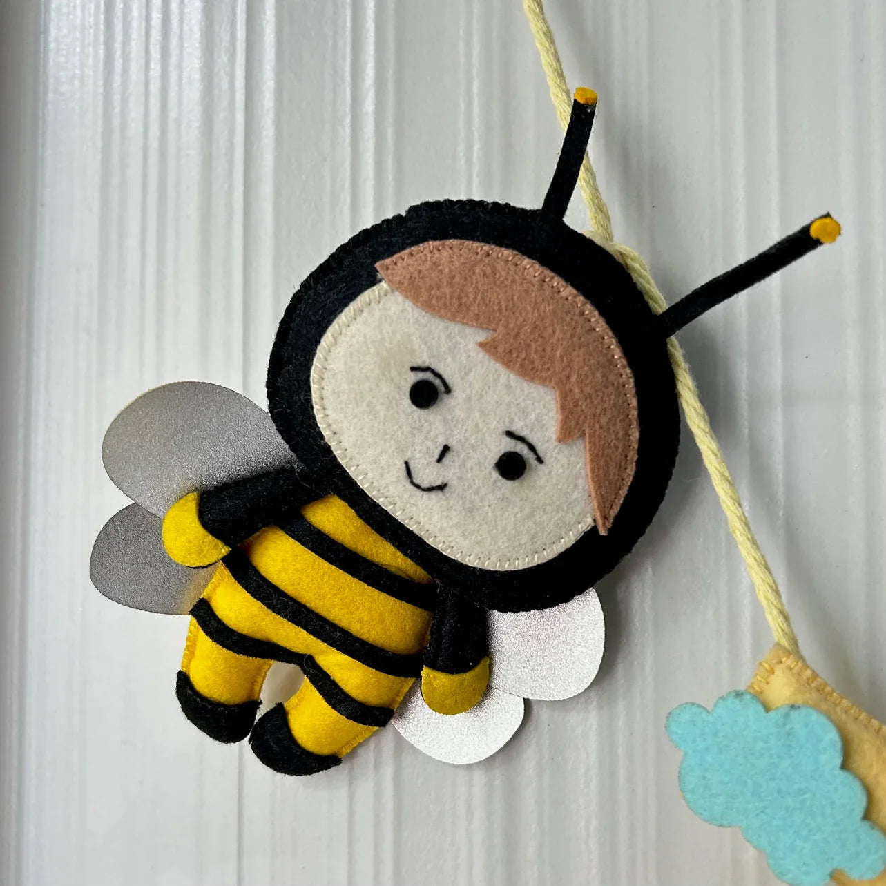 Customized Name Bunting/Garland with Bumble Bee