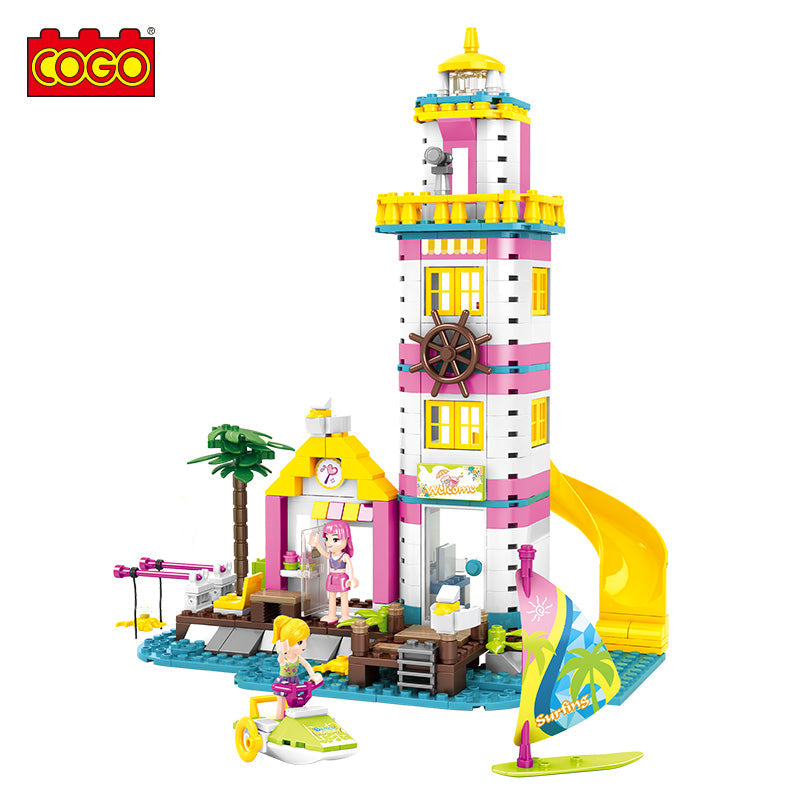 Island Lighthouse Learning Brick Toy for Kids – JrBillionaire