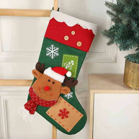 Jr.Billionaire Snowflake Serenade Stocking (Reindeer)