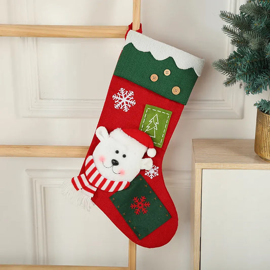 Jr.Billionaire Snowflake Serenade Stocking (Polar Bear)