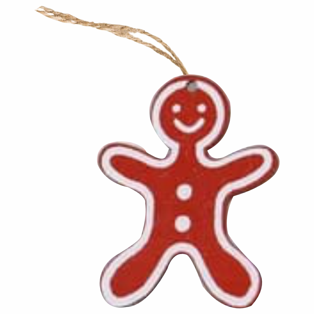 BW Radiant Red Ornaments- Gingerbread