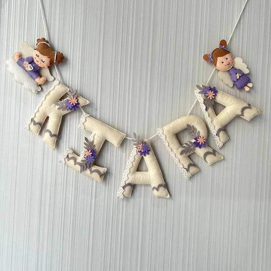 Customized Name Bunting/Garland with Felt Fairy