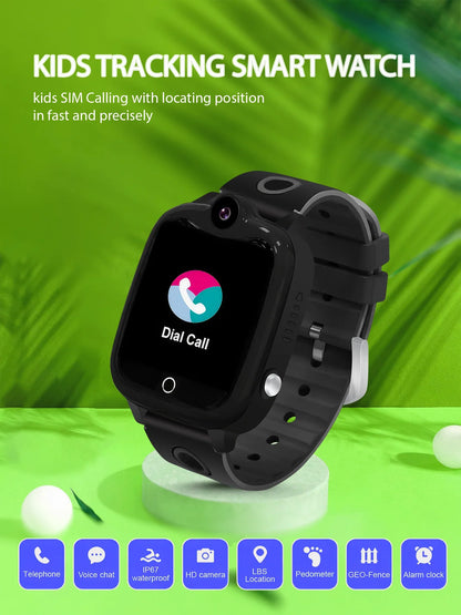 Spiky Ghould 2G Calling GPS Tracking Waterproof Smartwatch For Kids