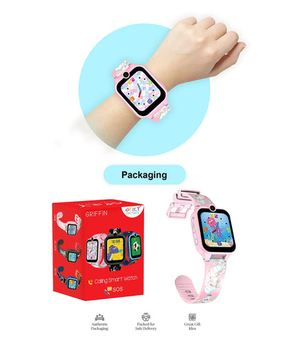 Spiky Calling Feature Loaded Smartwatch - Pink