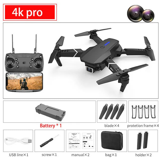 E88 Pro Folding Drone with Dual Camera