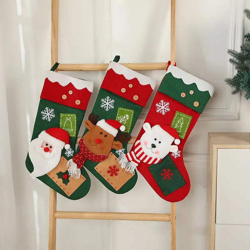 Jr.Billionaire Snowflake Serenade Stocking (Reindeer)