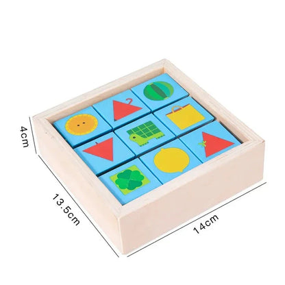 Wooden Tumble Pairing Blocks Educational Toy