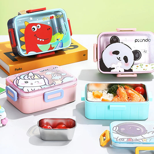 Cartoon Themed- Bento Stainless Steel Lunch Box for Kids