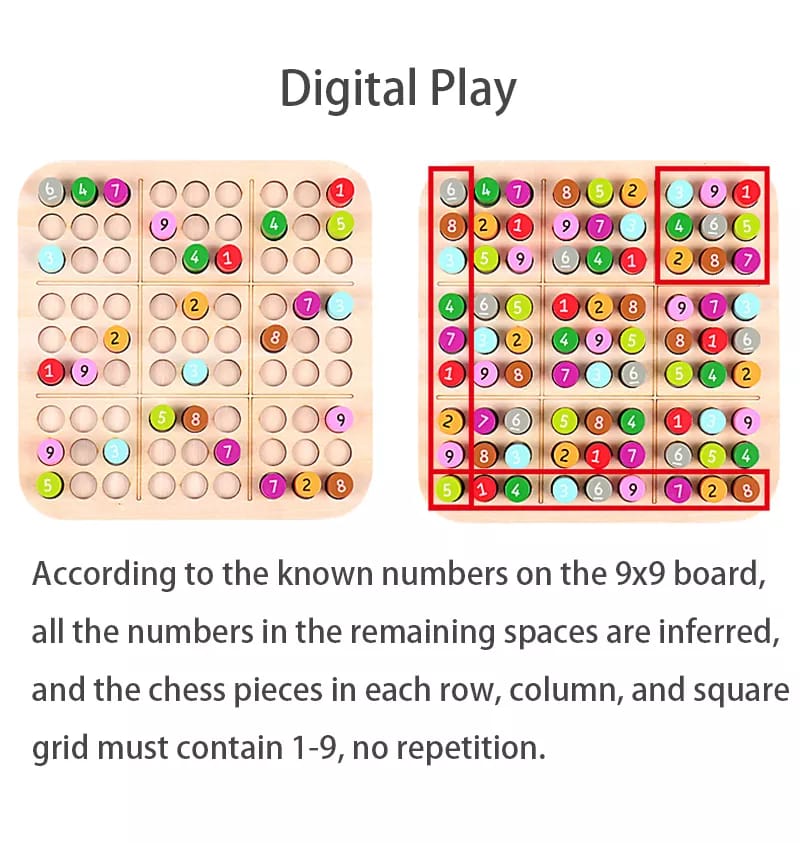 Wooden Sudoku Puzzle Game