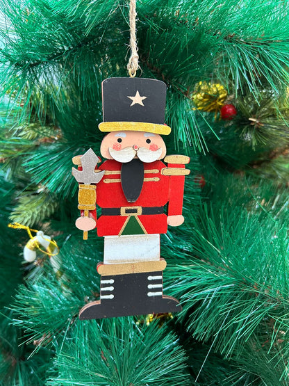 BW Nutcracker with a Black Hat Ornament