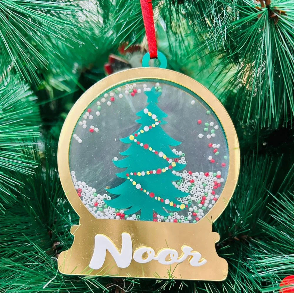 Christmas Ornaments - Snow Globe Shaker Ornament