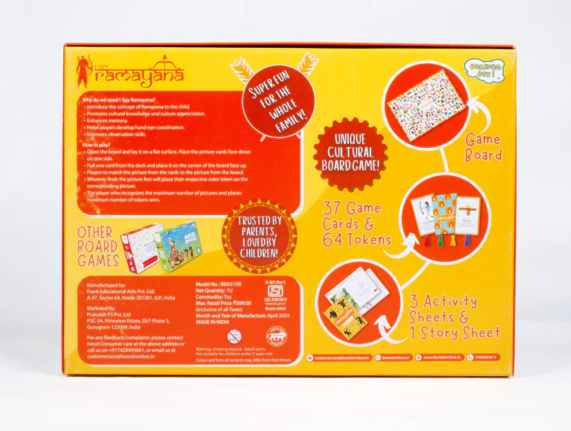 I Spy Ramayana Board Game And Activity Box