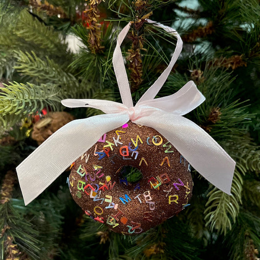 BW Donut Dazzle Ornament