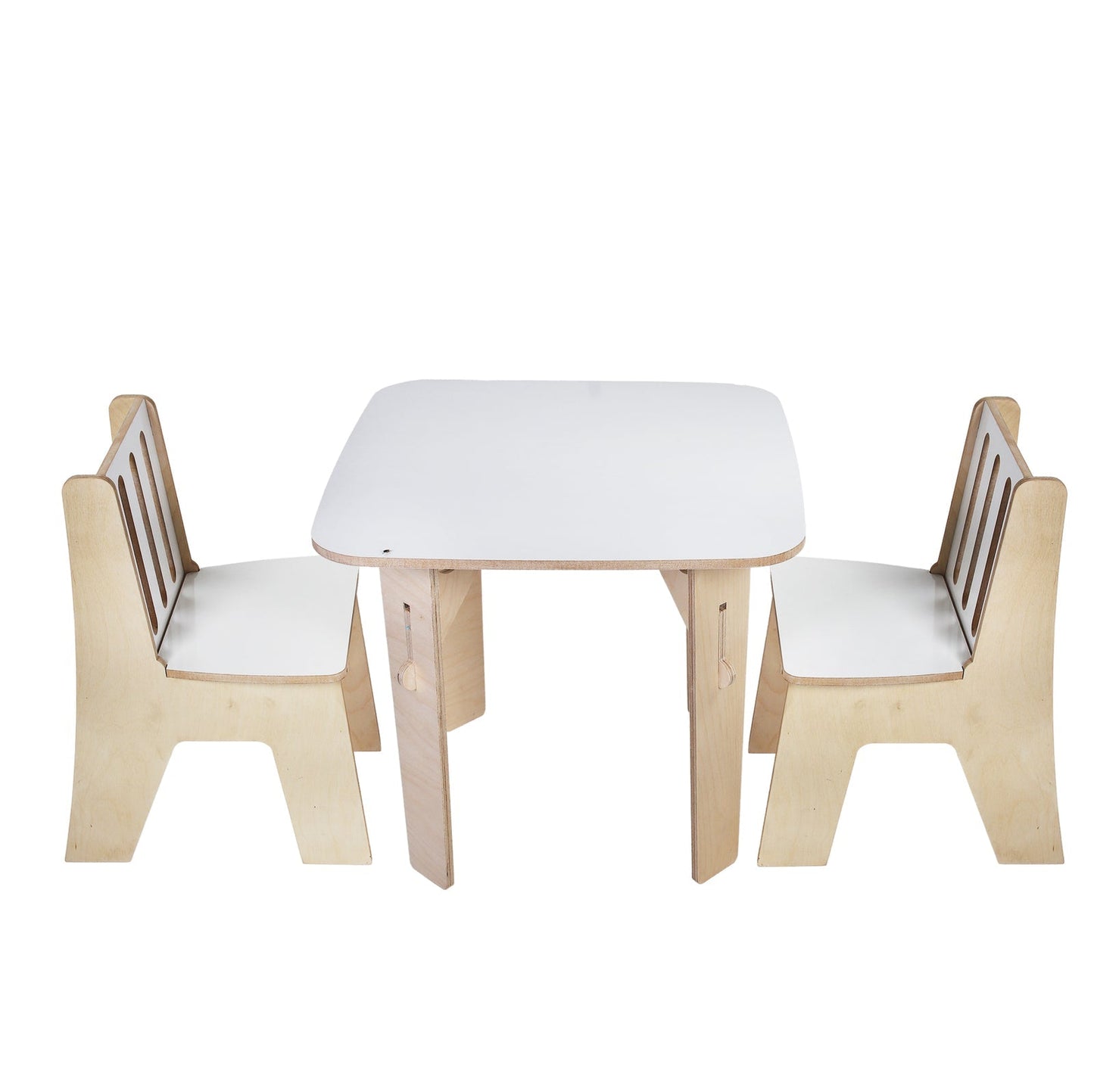 Straight Table with 2 Chair