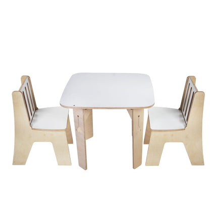 Straight Table with 2 Chair