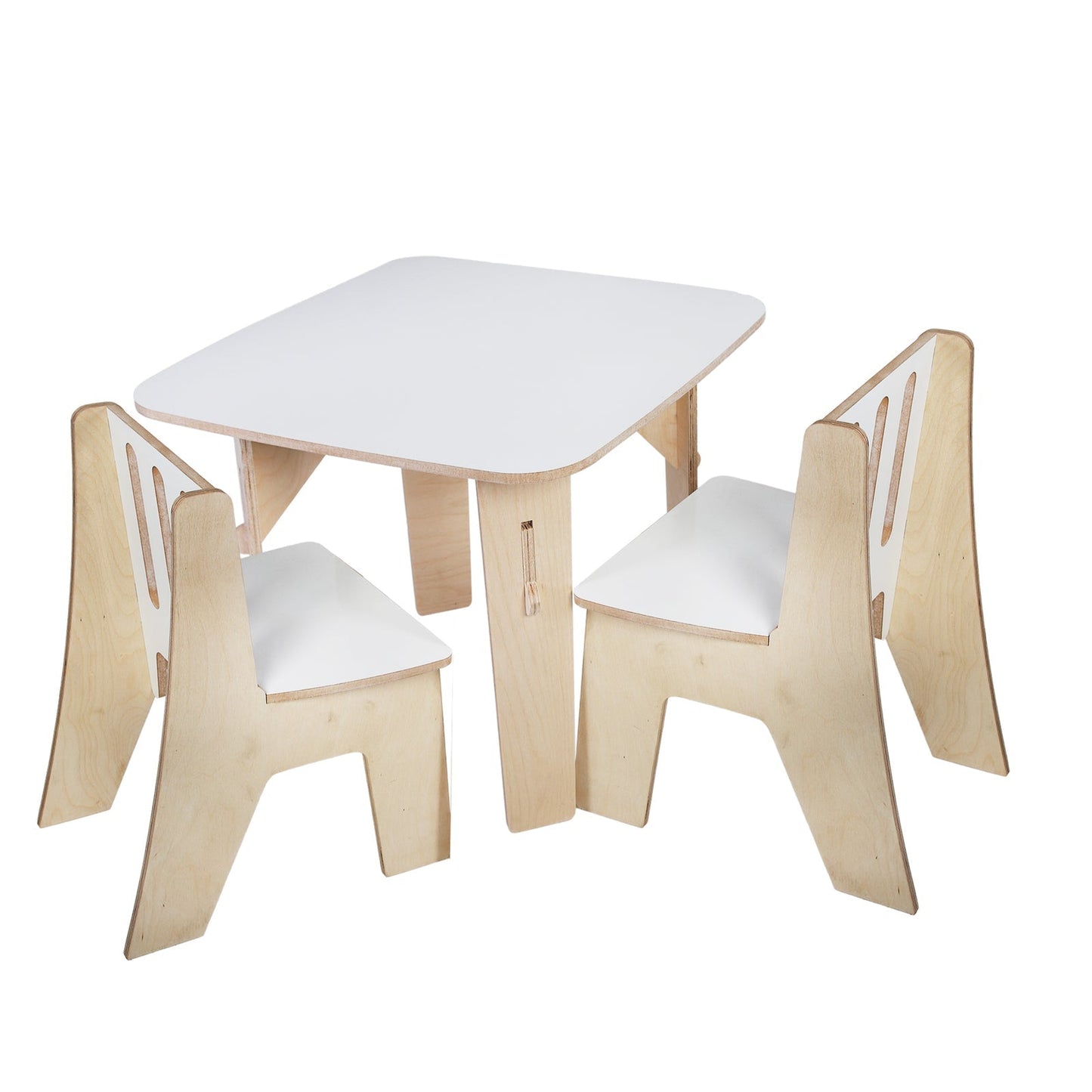 Straight Table with 2 Chair