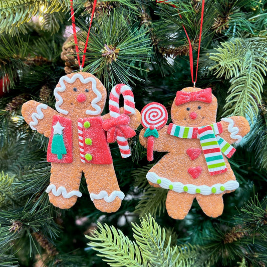 BW Gingerbread Cinnamon Sugar Ornaments (Set of 2)