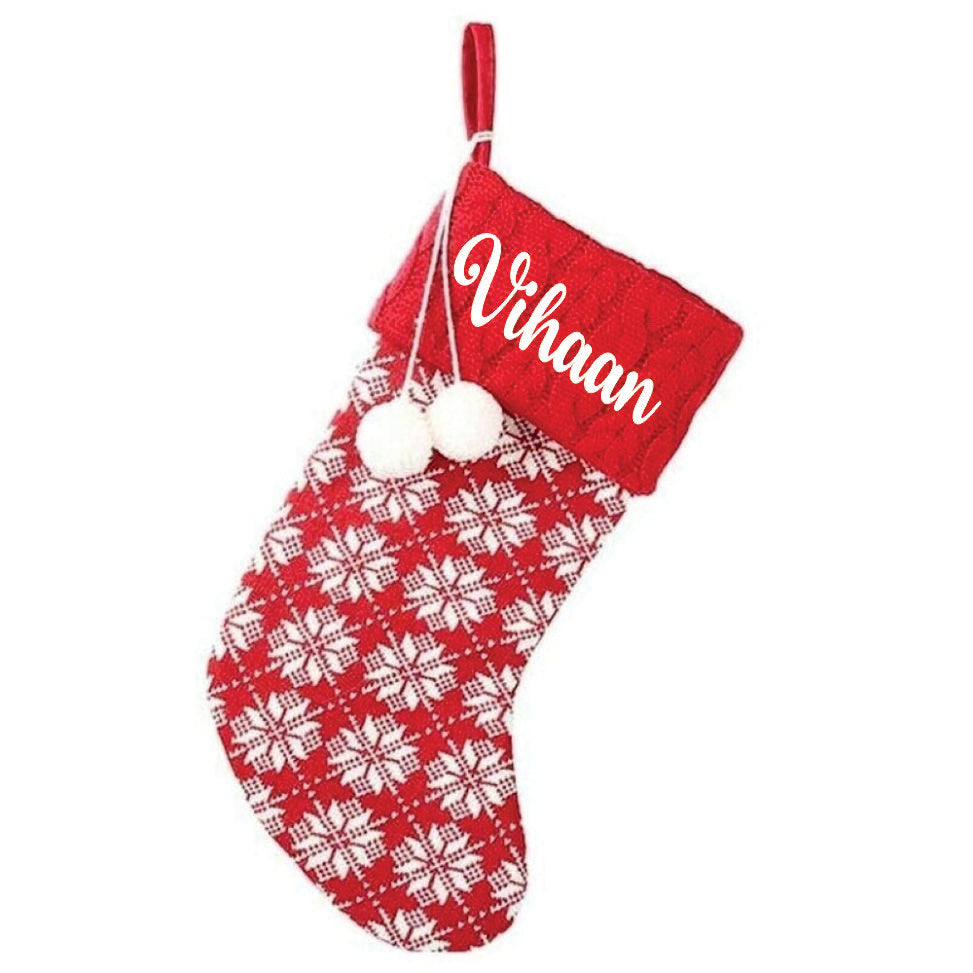 BW Holiday Chevron Cheer Stockings- Set of 5