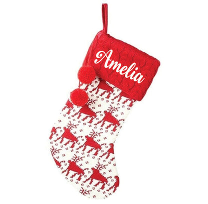 BW Holiday Chevron Cheer Stockings- Set of 5