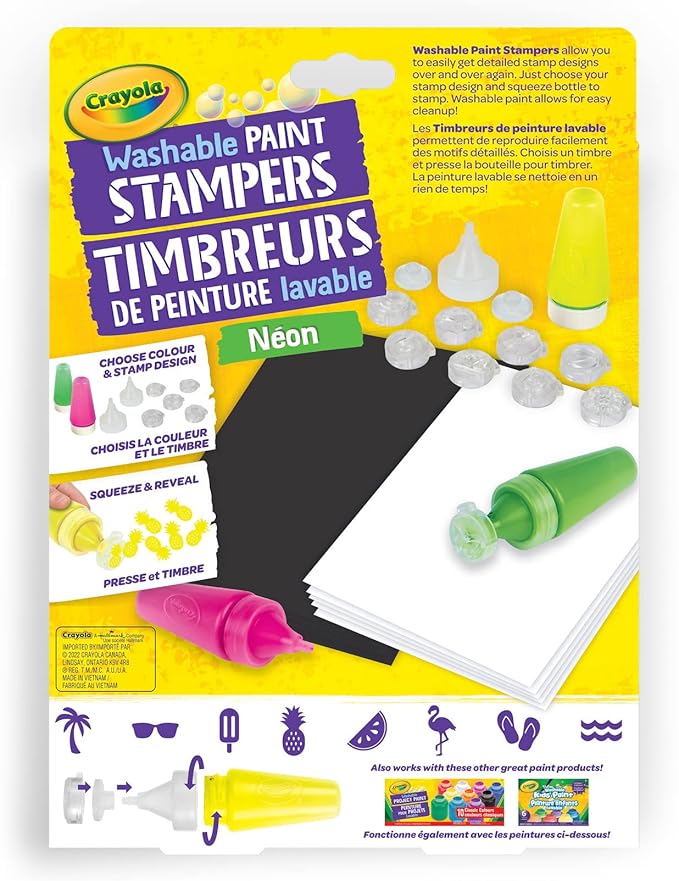 Neon Washable Paint Stampers