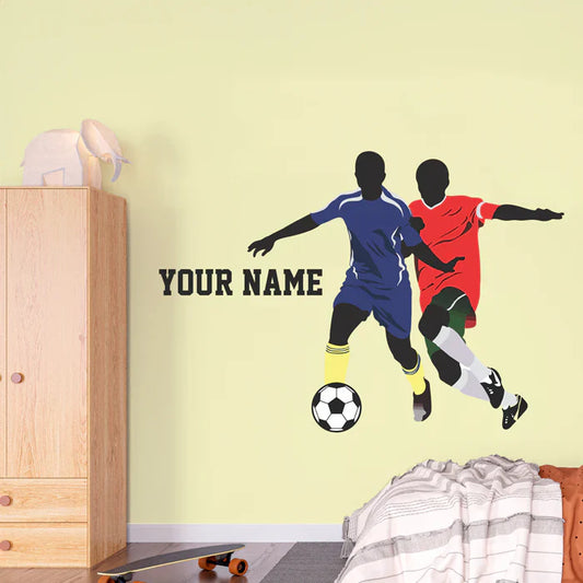 Personalised New Football Wall Name Sticker