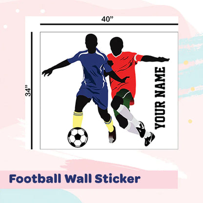 Personalised New Football Wall Name Sticker