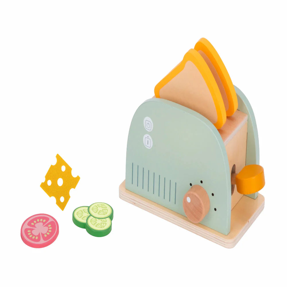 Little Chef's Toaster Set - 6 Pieces