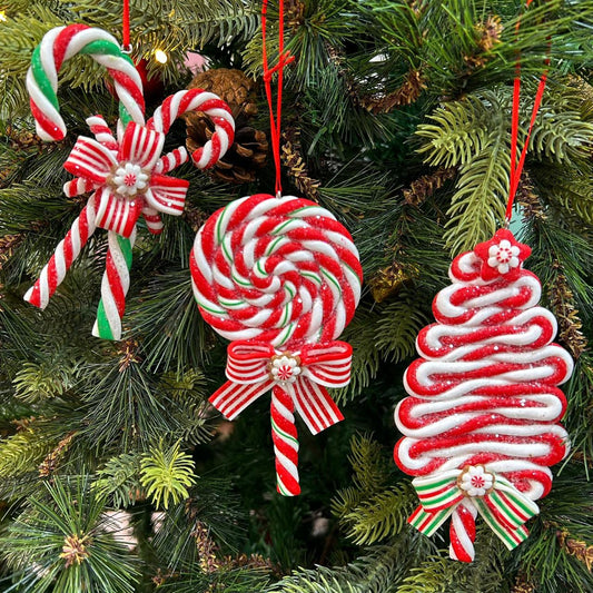 BW Candyland Delight Ornaments (Set of 3)