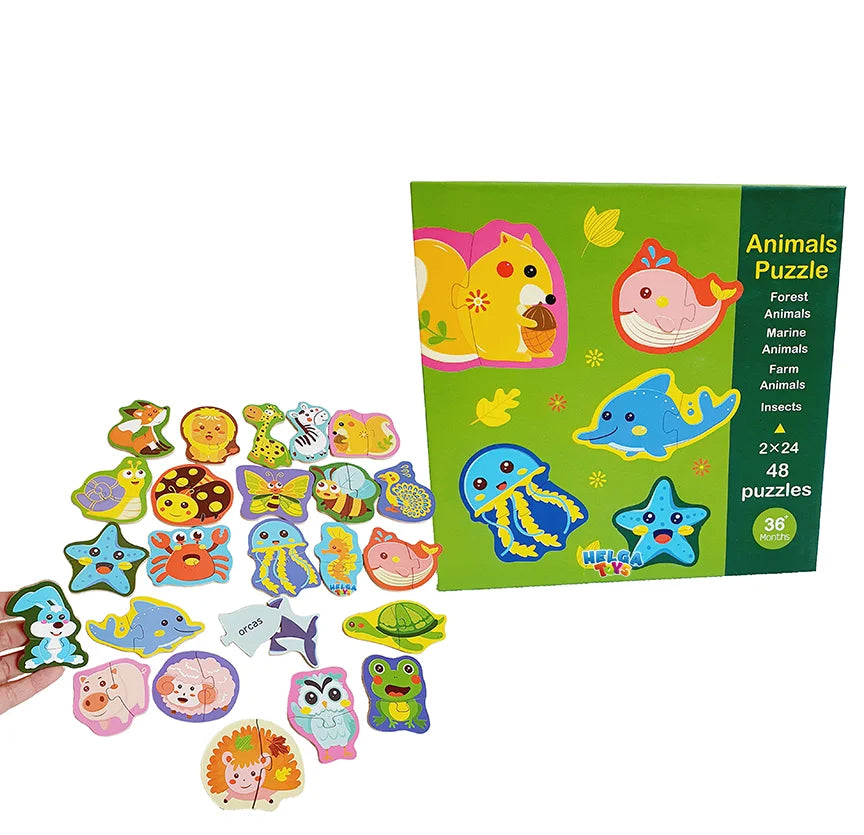 Two Piece Puzzles for Kids