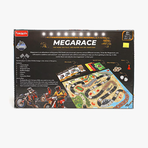 Megarace Board Game for 6+