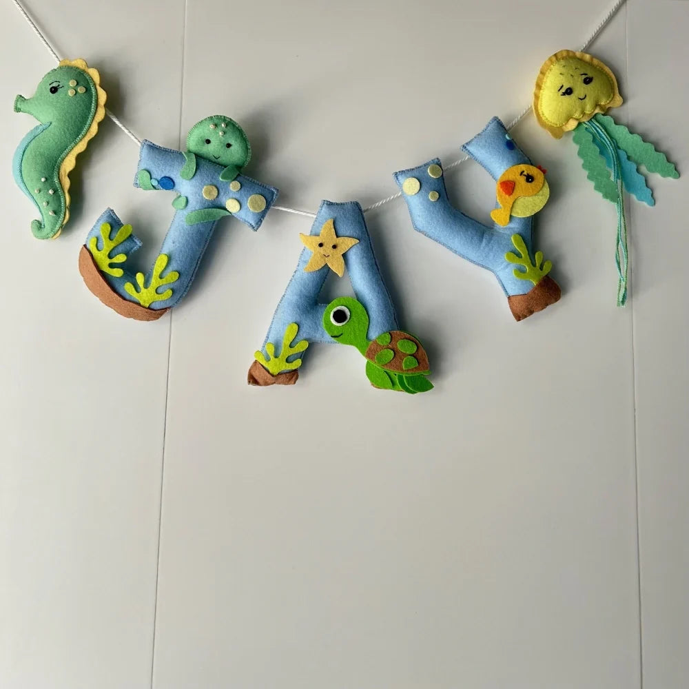 Customized Name Bunting/Garland with Sea World