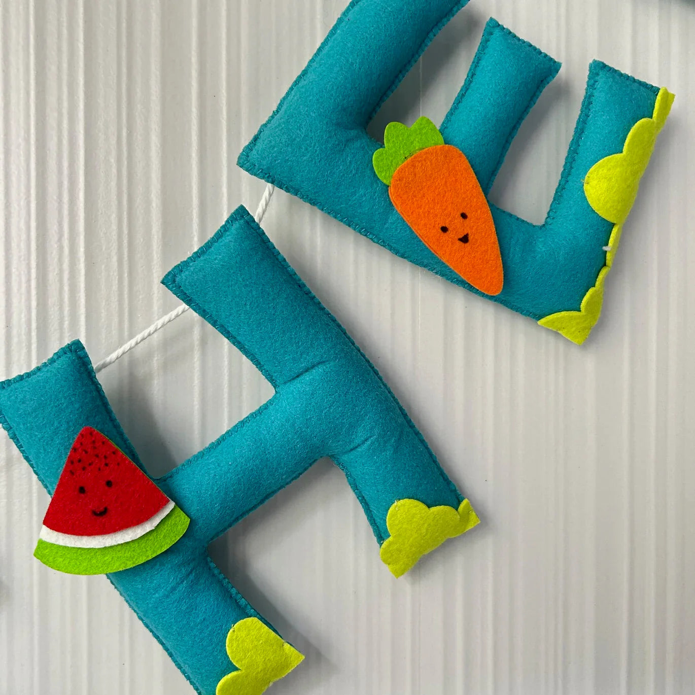 Customized Name Bunting/Garland with Tropical Fruits