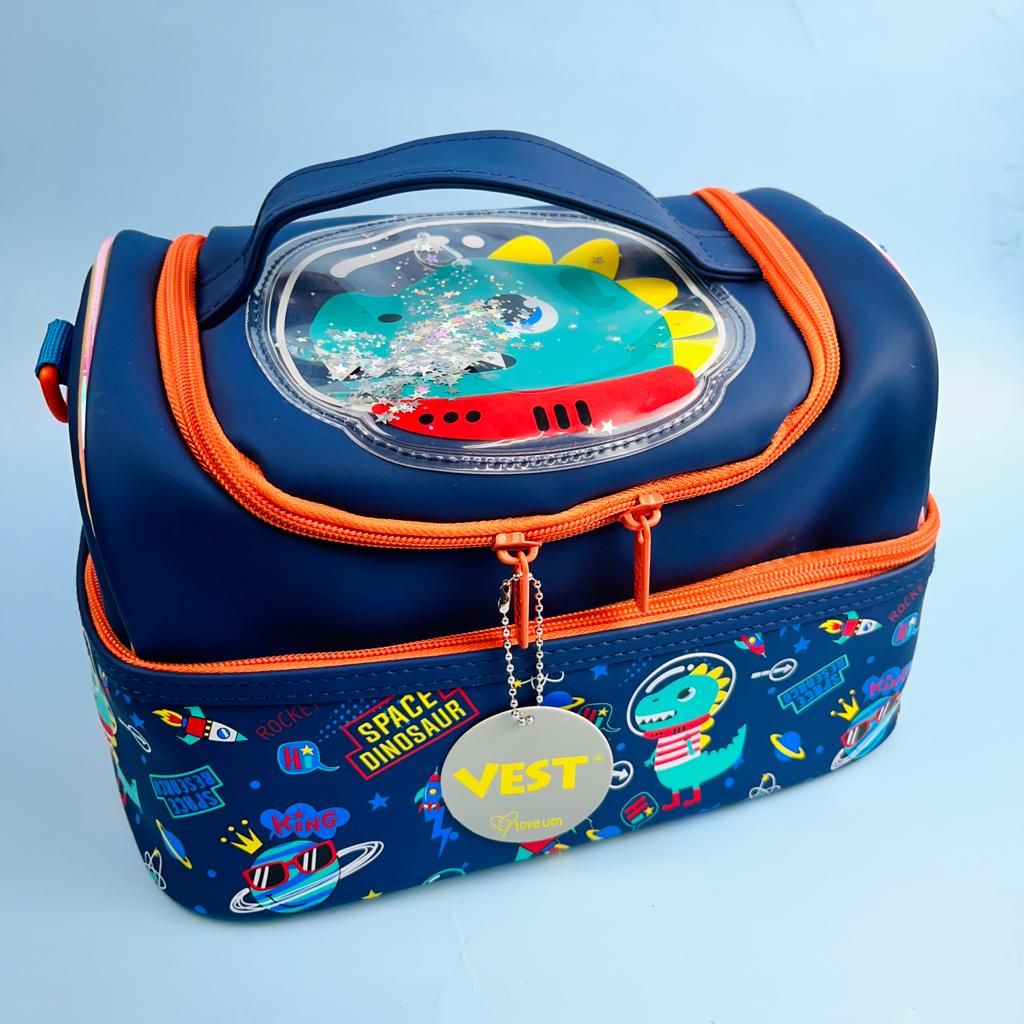 Premium Quality Multipurpose Double Decker Insulated lunch Tiffin Bag For Kids